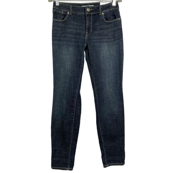 Chico's Platinum Denim Roll Cuff Ankle Jeans Size 00 Azure Wash, NWT - Picture 1 of 11